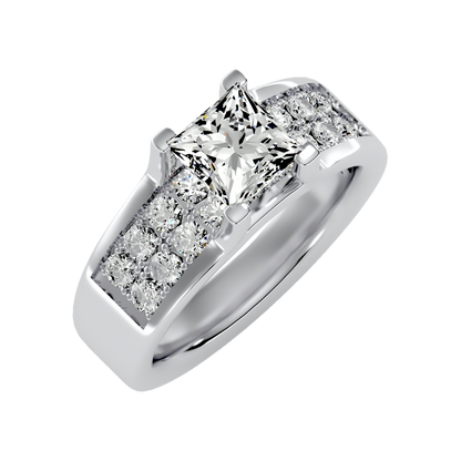 Scintillate Solitaire Ring In 925 Sterling Silver - Five