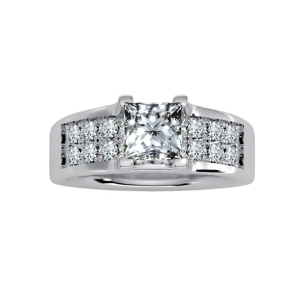 Scintillate Solitaire Ring In 925 Sterling Silver - Six