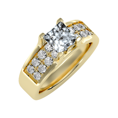 Scintillate Solitaire Ring In 925 Sterling Silver - Nine