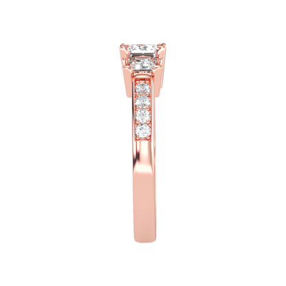 Scintillating Tri Stone Ring - Three