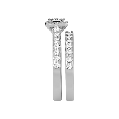Scintilla Bridal Ring Set In 925 Sterling Silver - Four