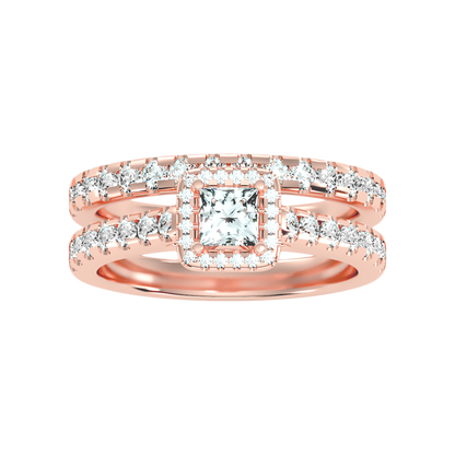 Scintilla Bridal Ring Set In 925 Sterling Silver - Six
