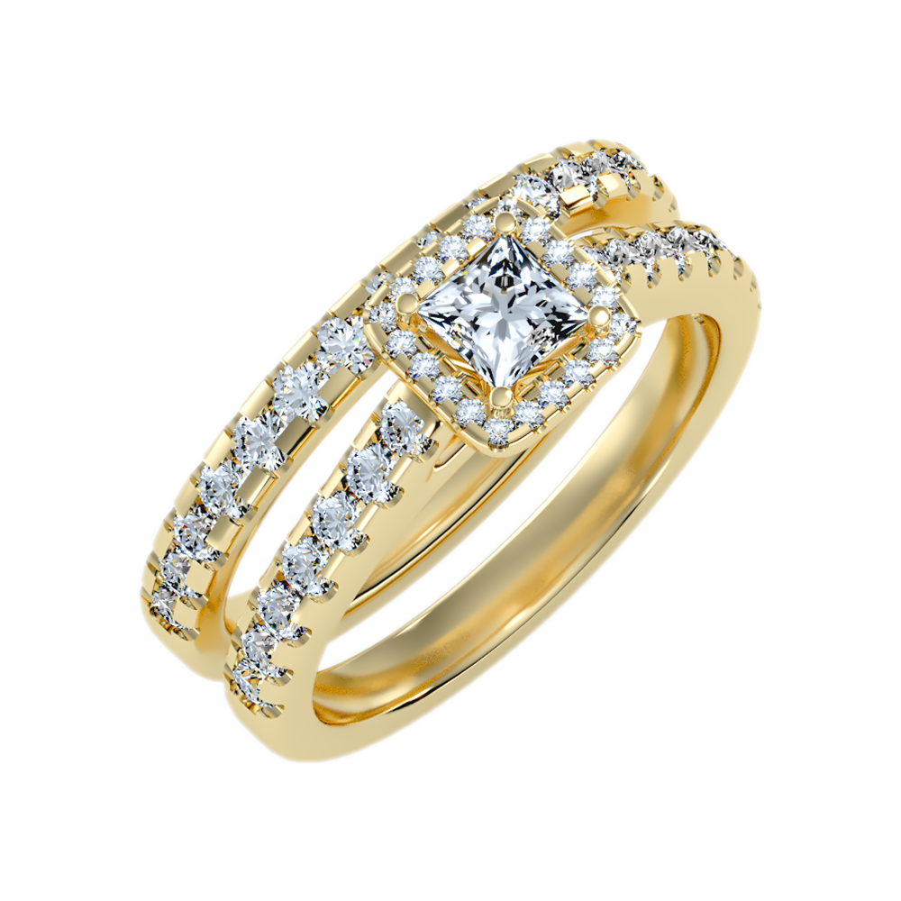 Scintilla Bridal Ring Set - Nine