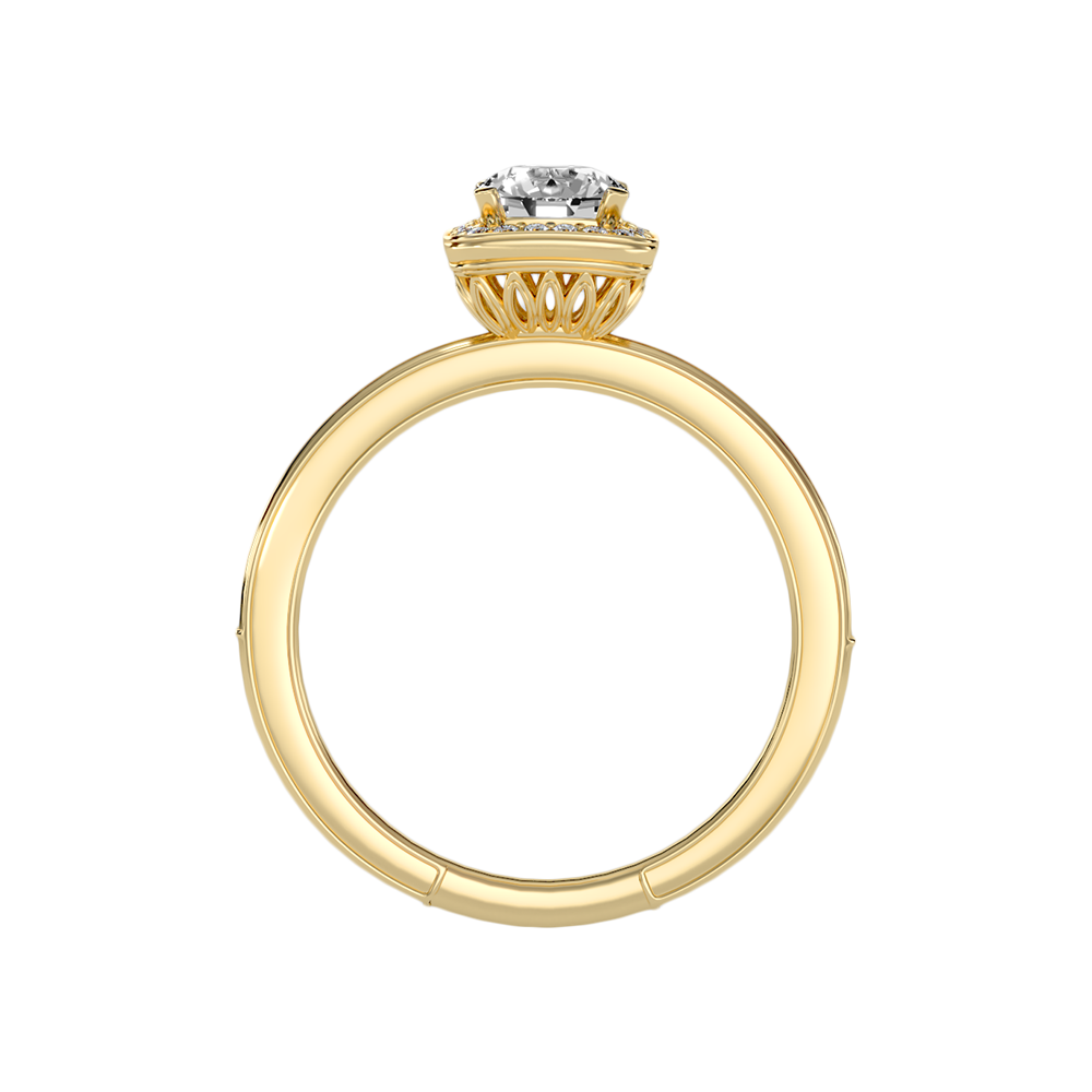 Secrene Halo Ring In 925 Sterling Silver - Two