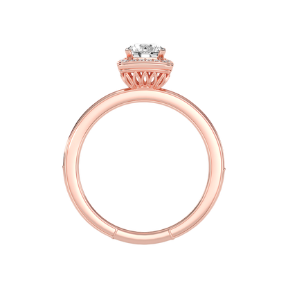 Secrene Halo Ring In 925 Sterling Silver - Six