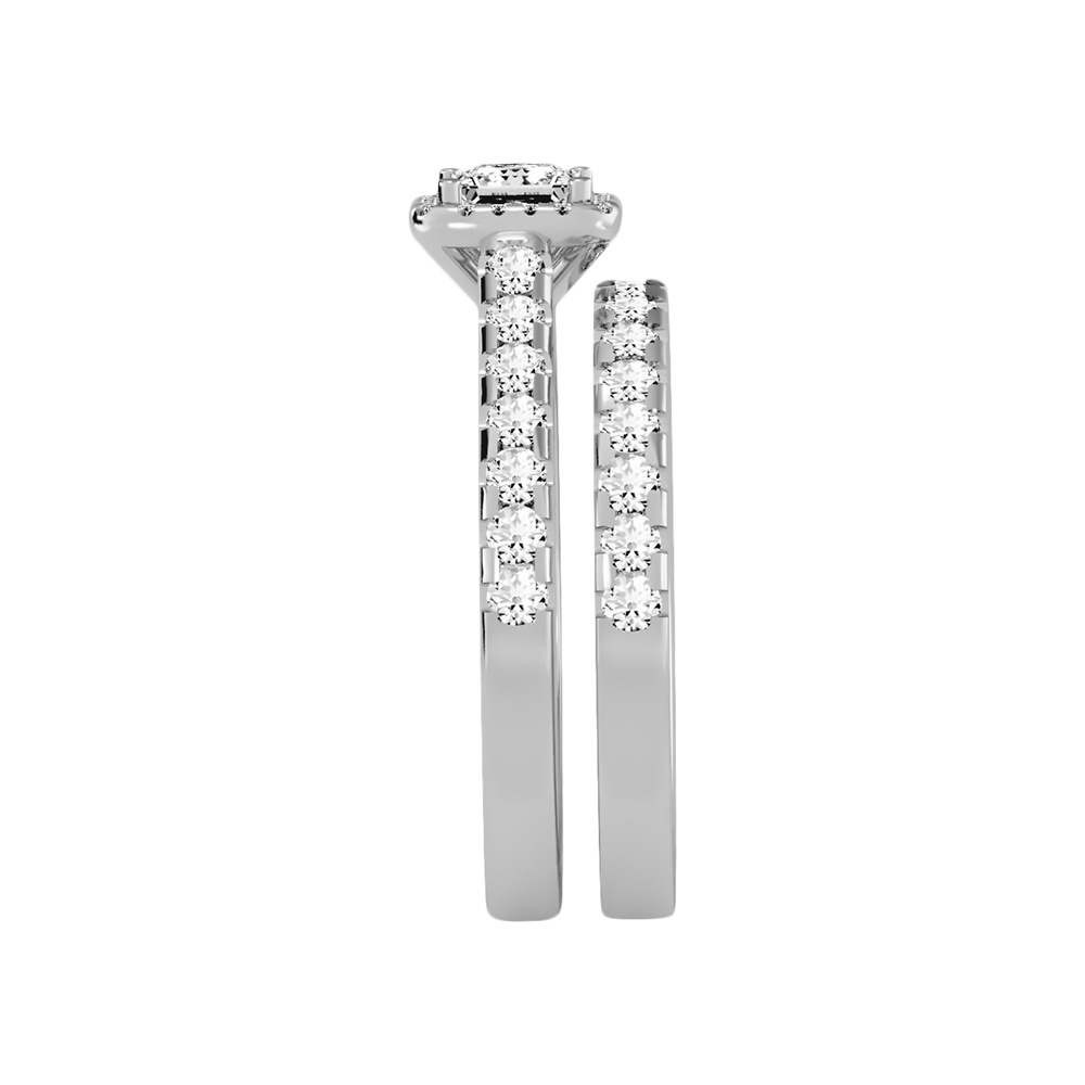 Sempiternal Bridal Ring Set In 925 Sterling Silver - Seven