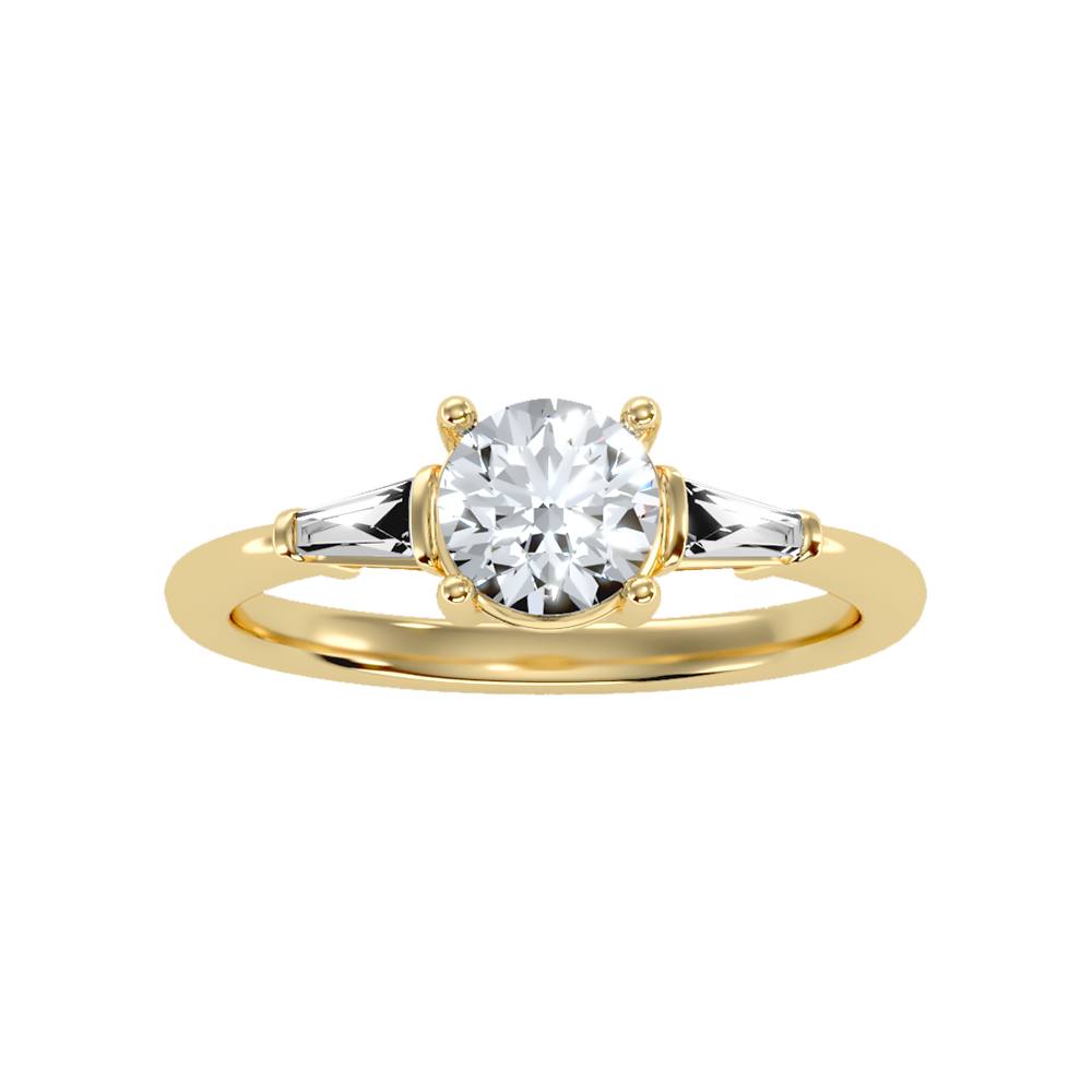 Sensational Solitaire Ring In 925 Sterling Silver - Ten