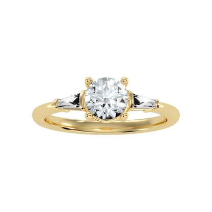 Sensational Solitaire Ring In 925 Sterling Silver - Ten