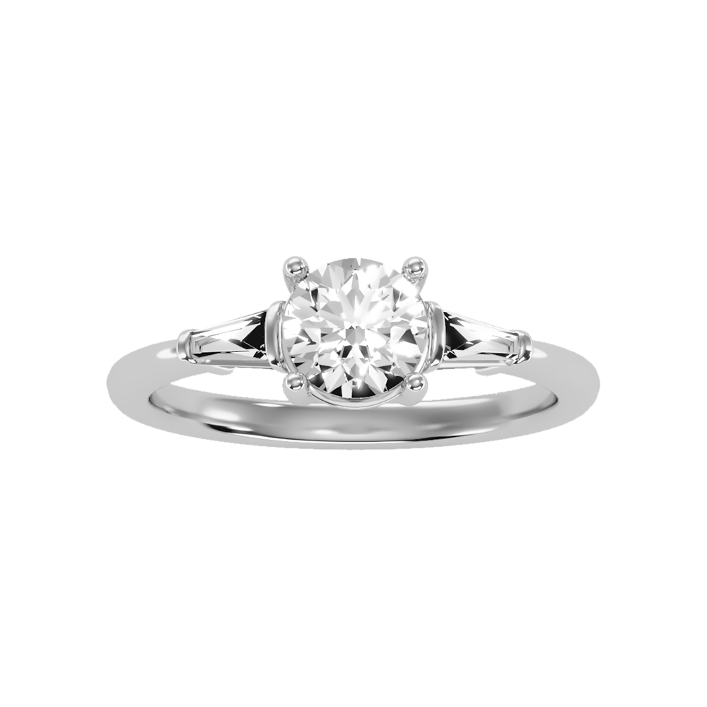 Sensational Solitaire Ring In 925 Sterling Silver - Two