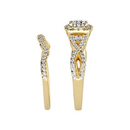 Seqqen Bridal Ring Set In 925 Sterling Silver - Eleven