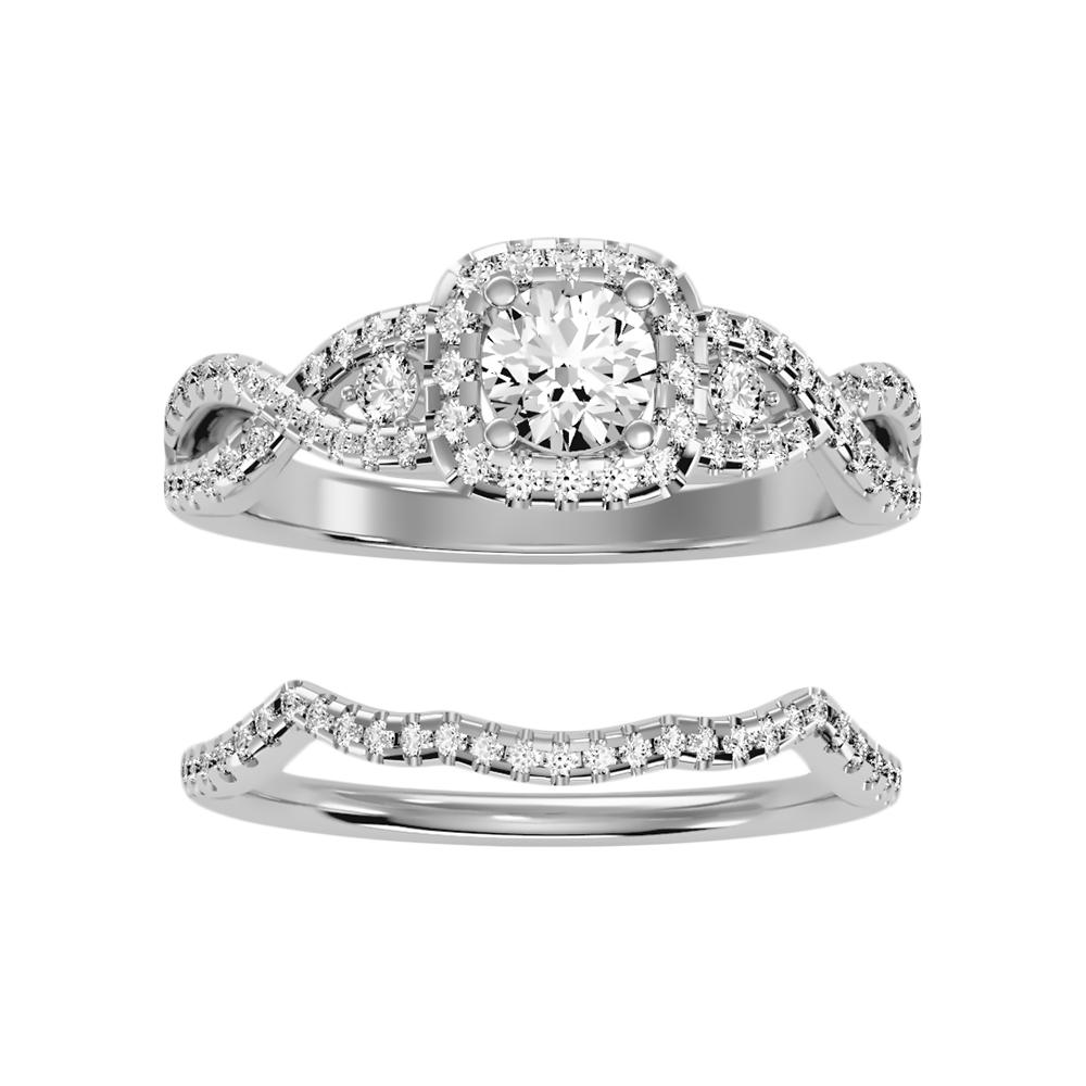 Seqqen Bridal Ring Set - Three