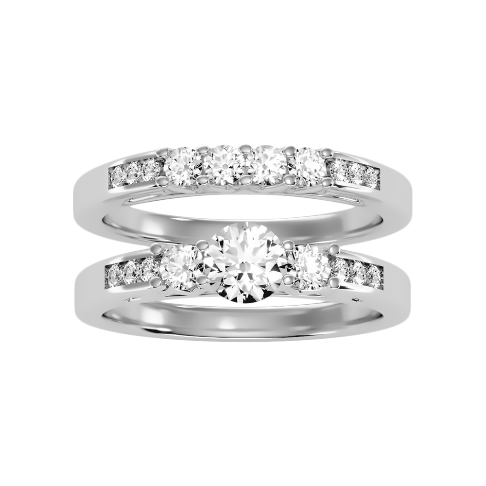 Sequoia Bridal Ring Set - Five