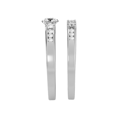 Sequoia Bridal Ring Set In 925 Sterling Silver - Seven