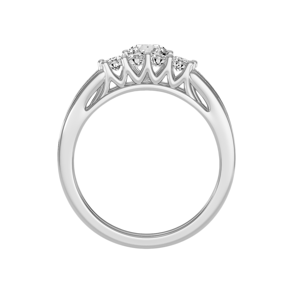 Sequoia Bridal Ring Set In 925 Sterling Silver - Eight
