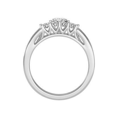 Sequoia Bridal Ring Set In 925 Sterling Silver - Eight