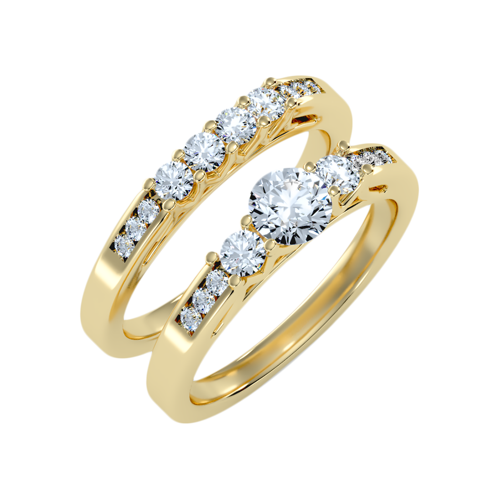 Sequoia Bridal Ring Set - Nine