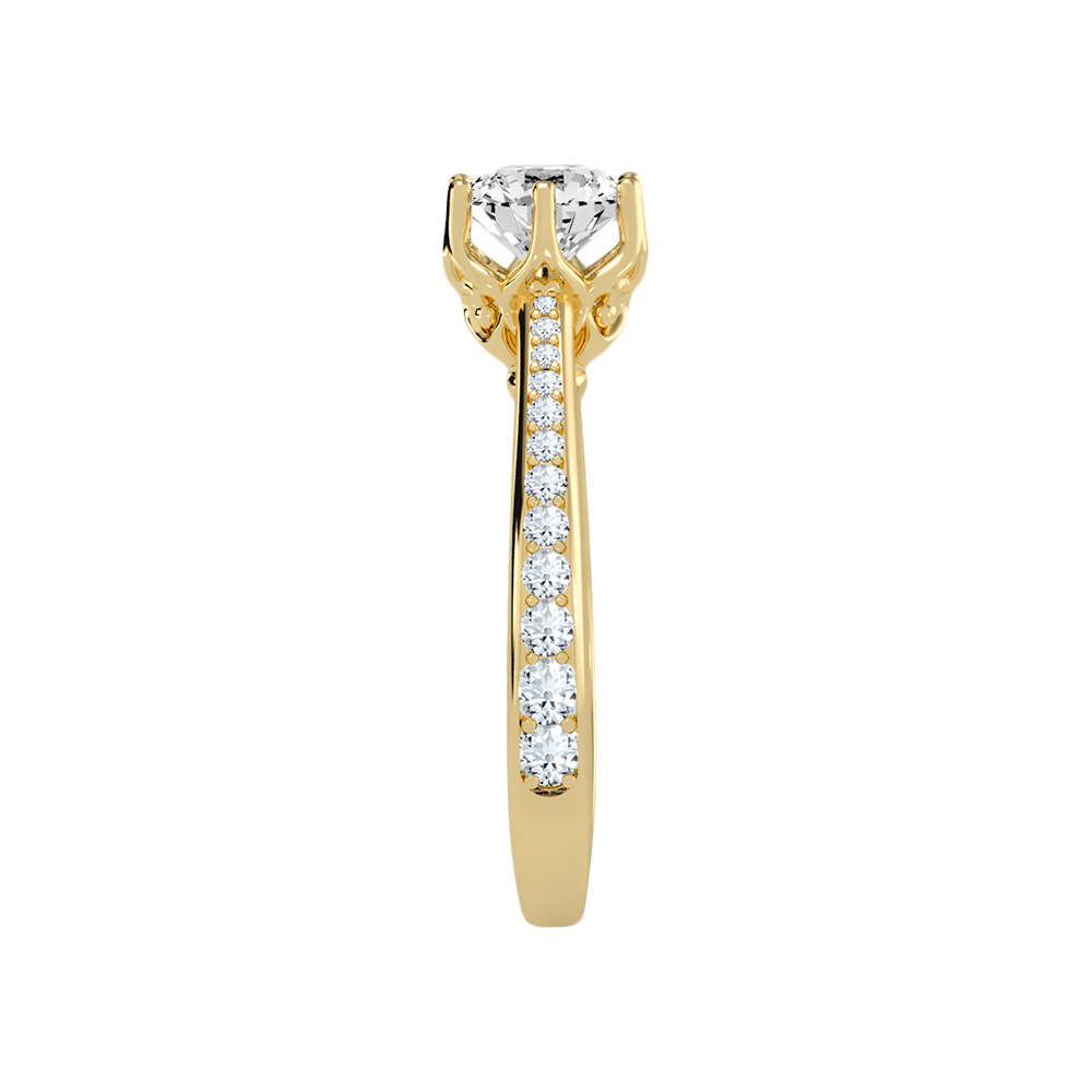 Seraglio Solitaire Ring In 925 Sterling Silver - Eleven