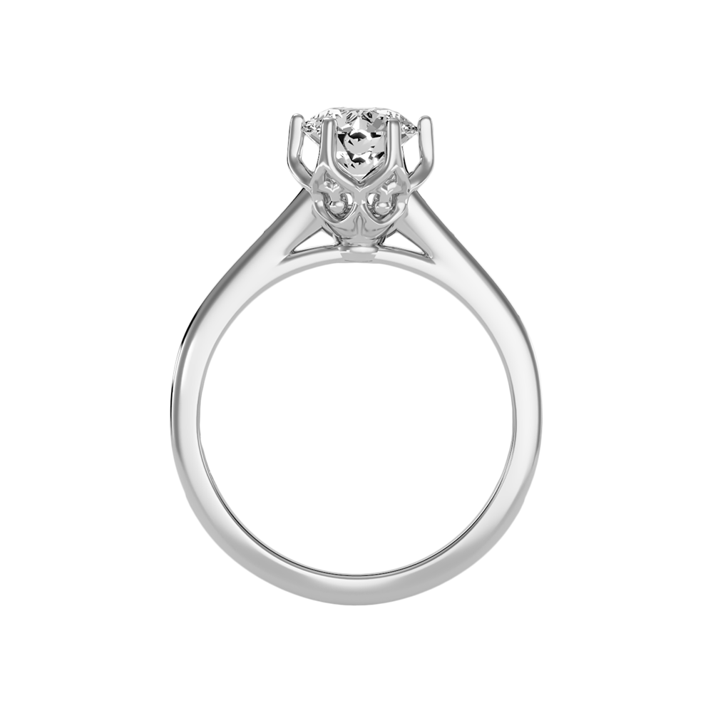 Seraglio Solitaire Ring In 925 Sterling Silver - Two