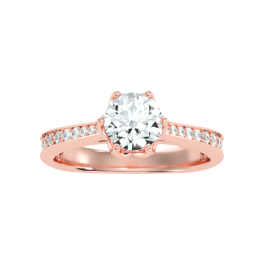 Seraglio Solitaire Ring In 925 Sterling Silver - Seven