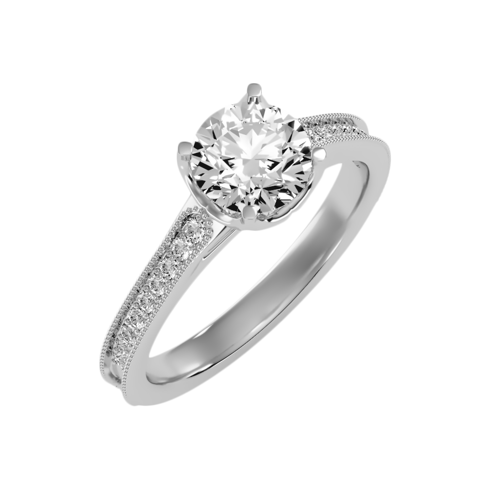 Serendipity Solitaire Ring In 925 Sterling Silver - One