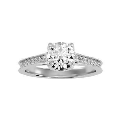 Serendipity Solitaire Ring In 925 Sterling Silver - Three