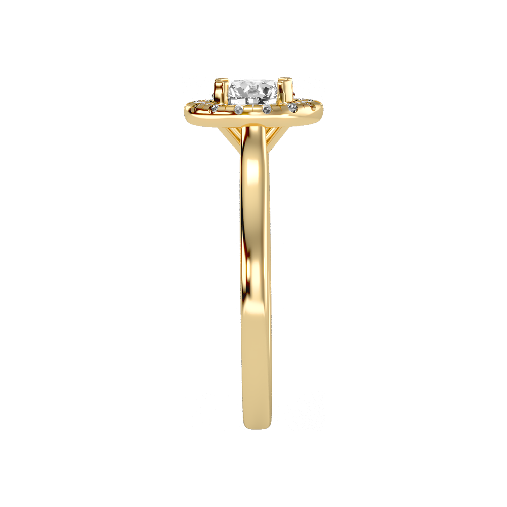 Serene Classic Halo Diamond Engagement Ring - Eleven