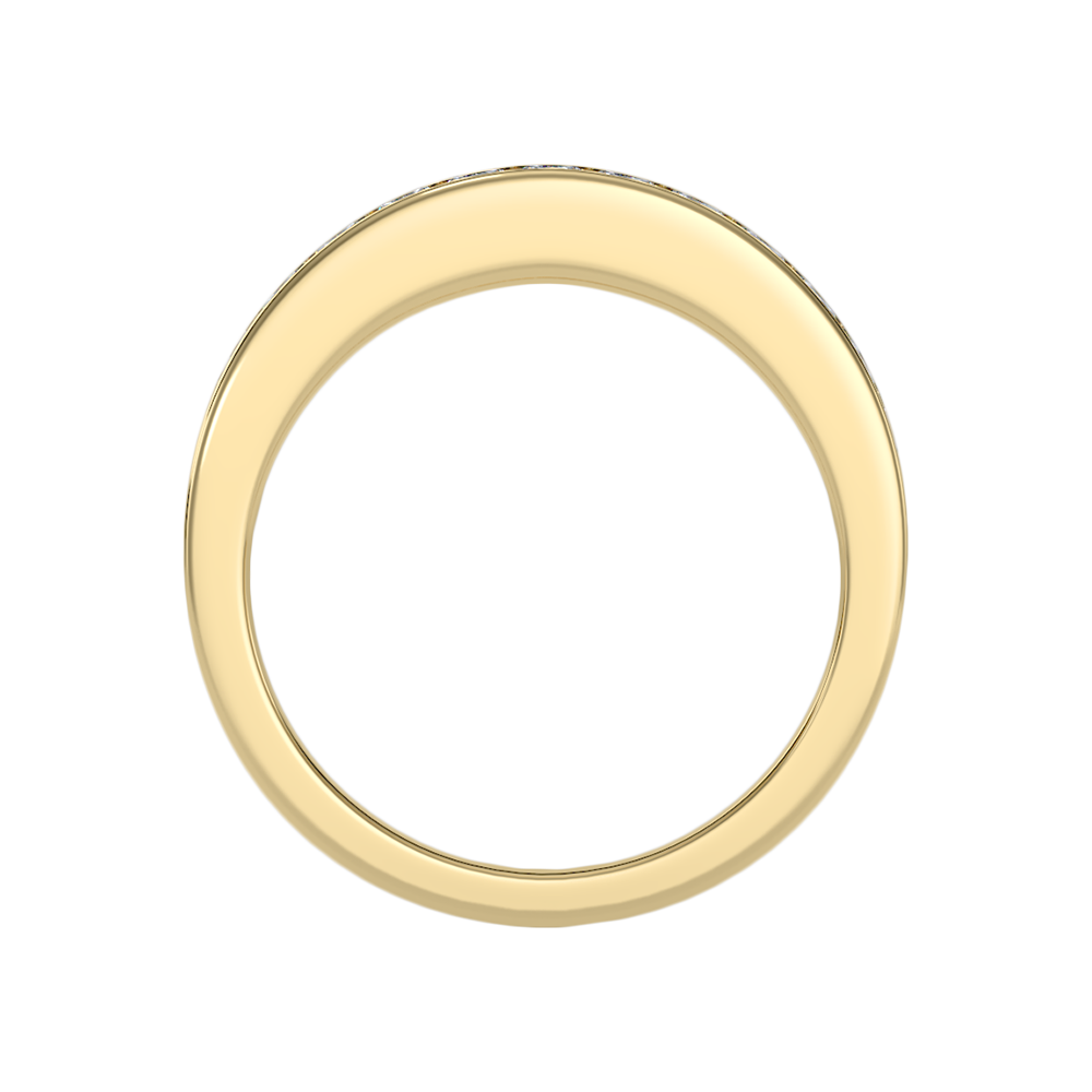 Serene Half Eternity Band In 925 Sterling Silver - Two