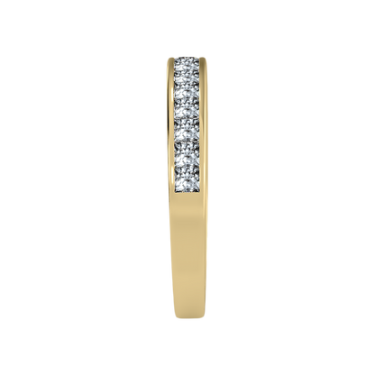 Serene Half Eternity Band In 925 Sterling Silver - Four