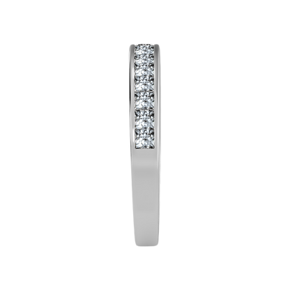 Serene Half Eternity Band In 925 Sterling Silver - Seven