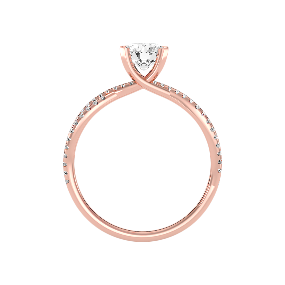 Seren Solitaire Ring In 925 Sterling Silver - Ten