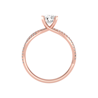Seren Solitaire Ring In 925 Sterling Silver - Ten