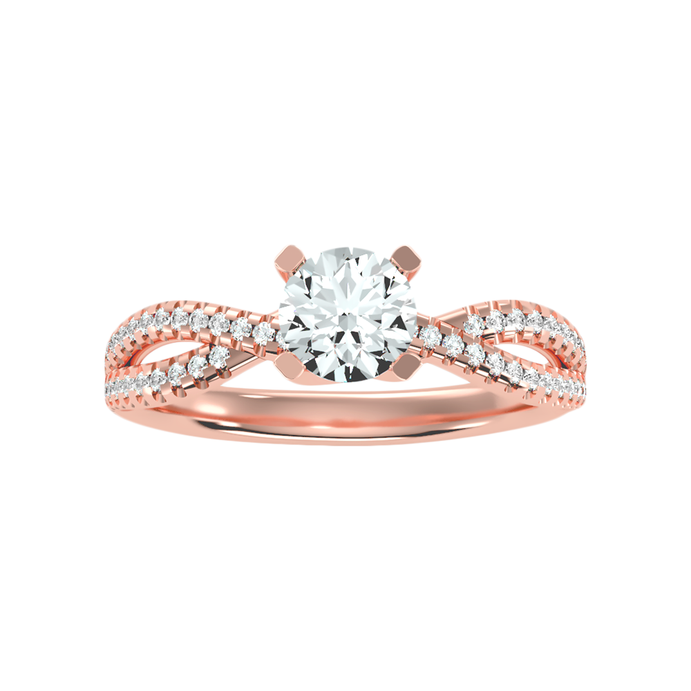 Seren Solitaire Ring In 925 Sterling Silver - Eleven