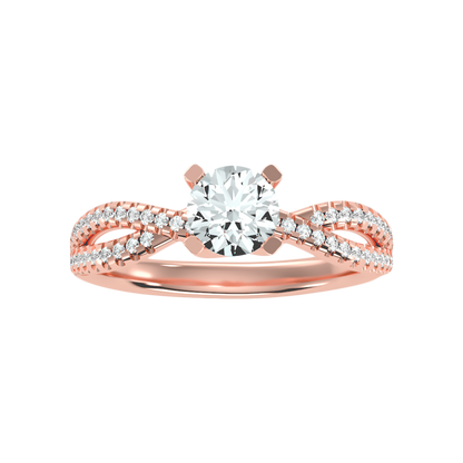 Seren Solitaire Ring In 925 Sterling Silver - Eleven
