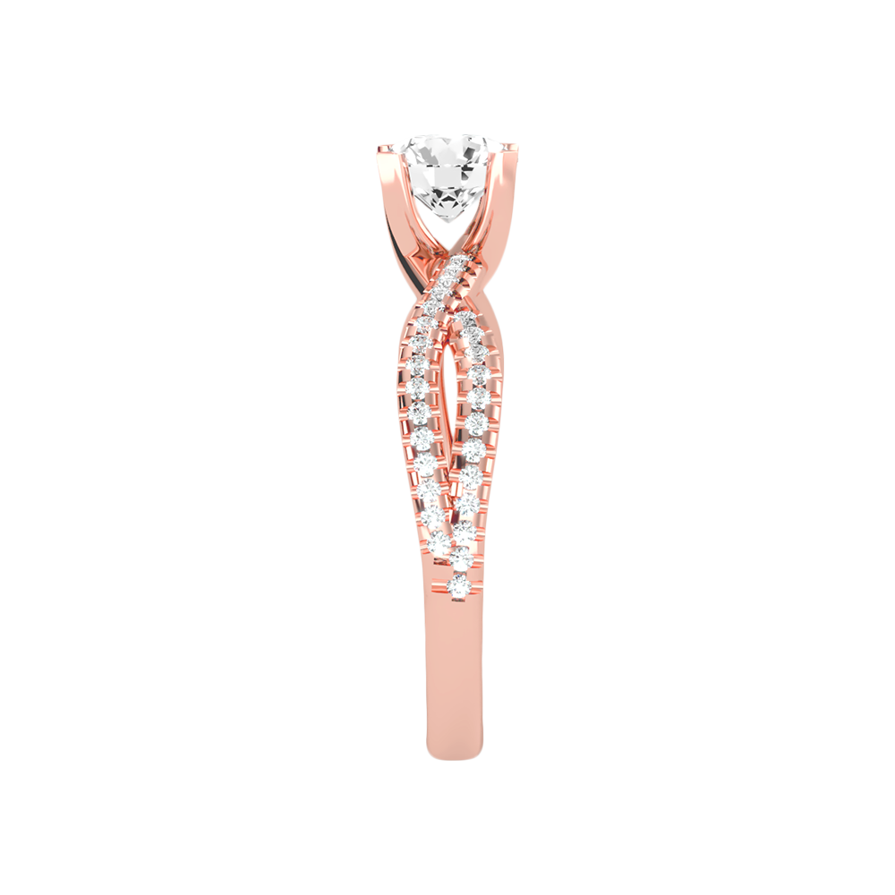 Seren Solitaire Ring In 925 Sterling Silver - Twelve