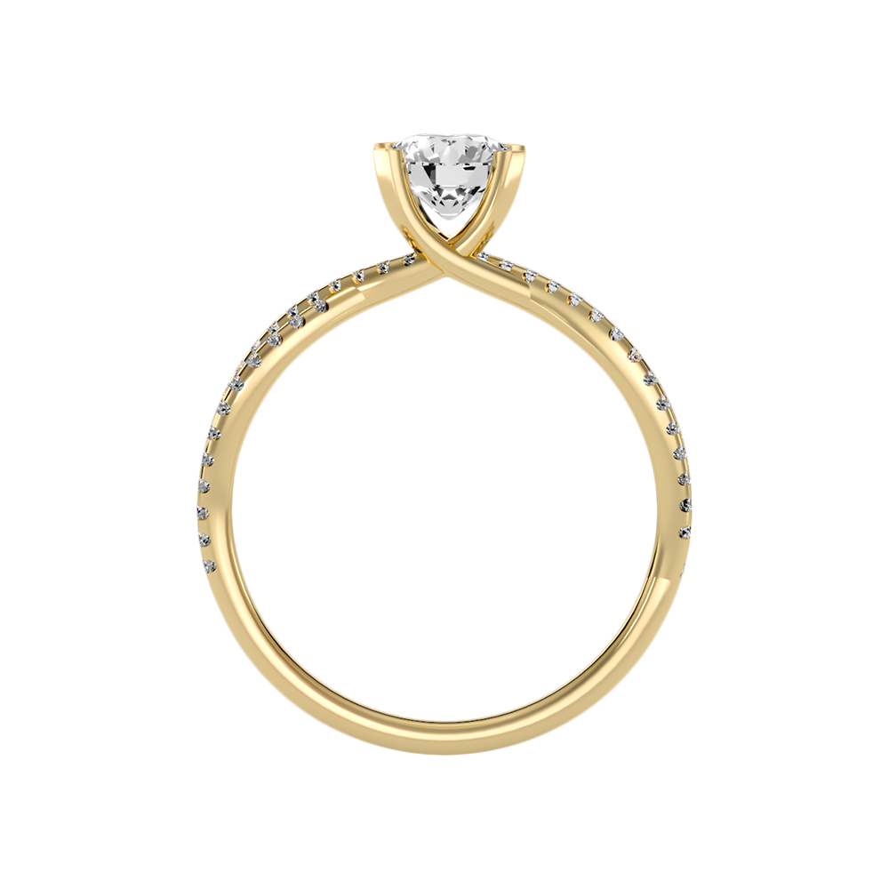 Seren Solitaire Ring In 925 Sterling Silver - Two