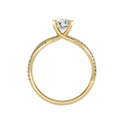 Seren Solitaire Ring In 925 Sterling Silver - Two