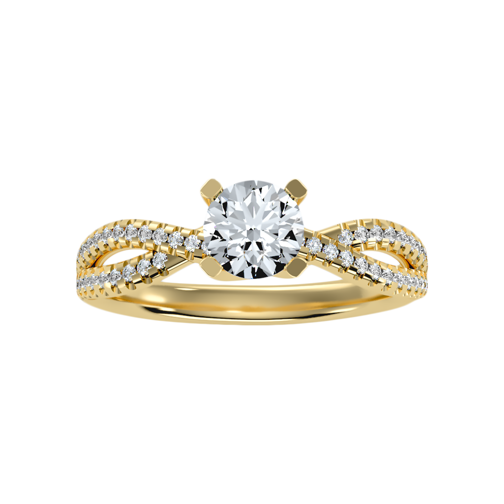 Seren Solitaire Ring In 925 Sterling Silver - Three