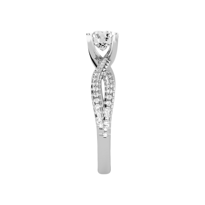 Seren Solitaire Ring In 925 Sterling Silver - Seven