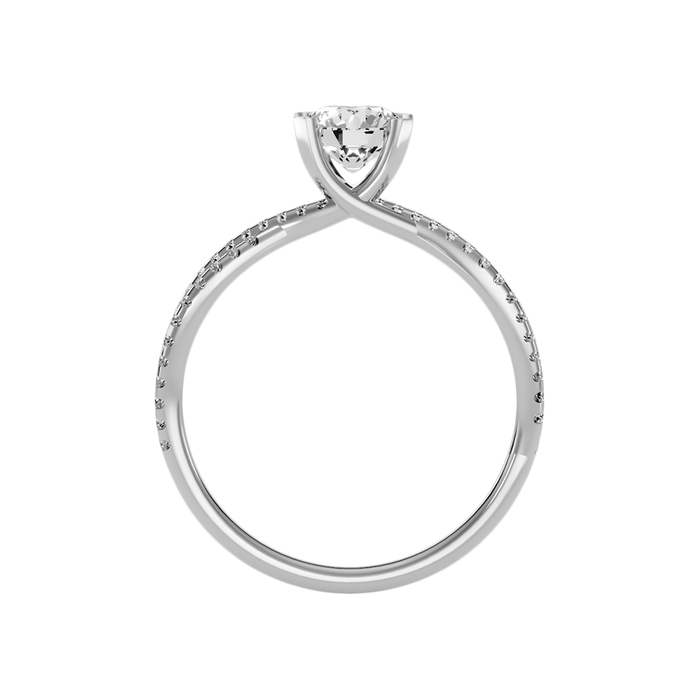Seren Solitaire Ring In 925 Sterling Silver - Eight