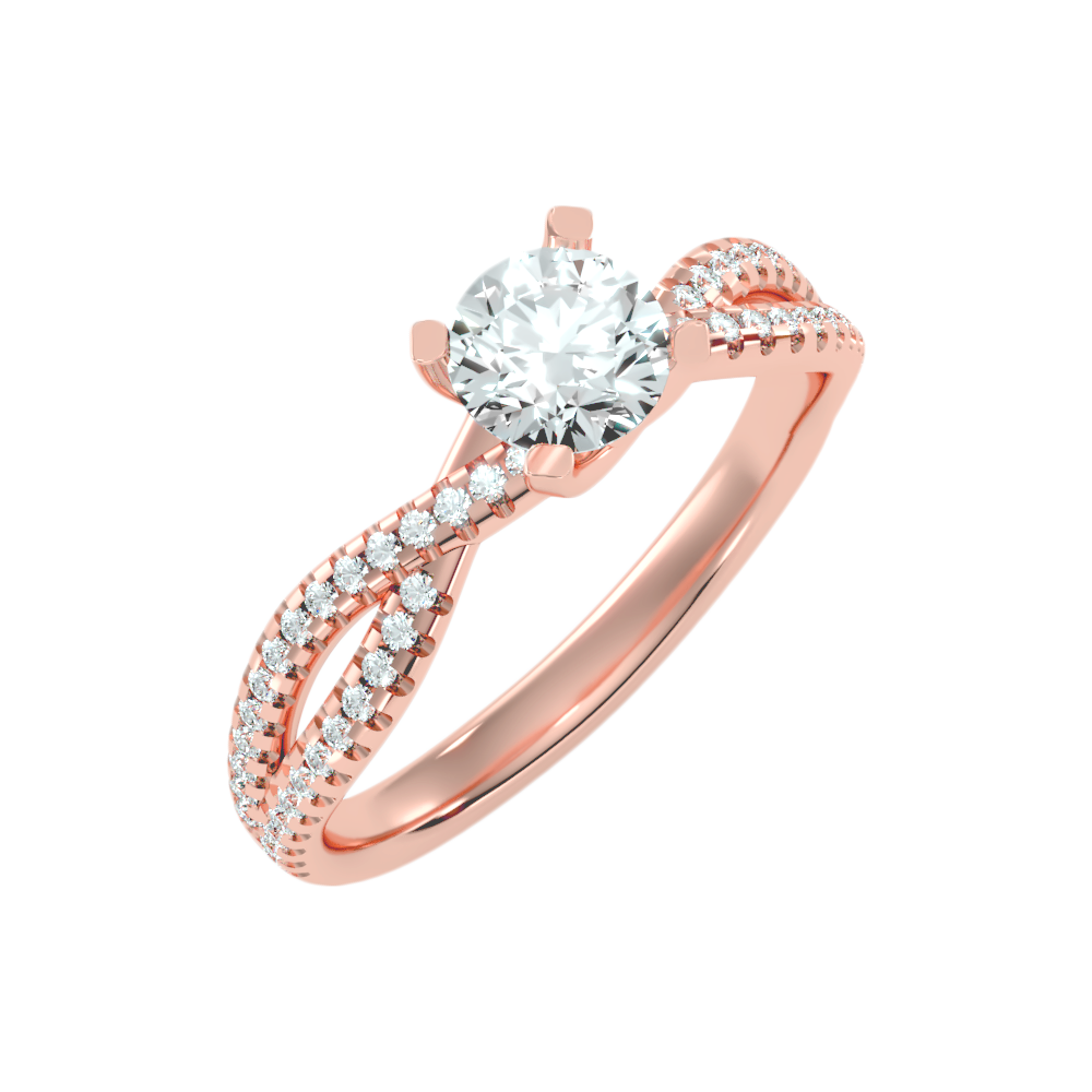 Seren Solitaire Ring In 925 Sterling Silver - Nine