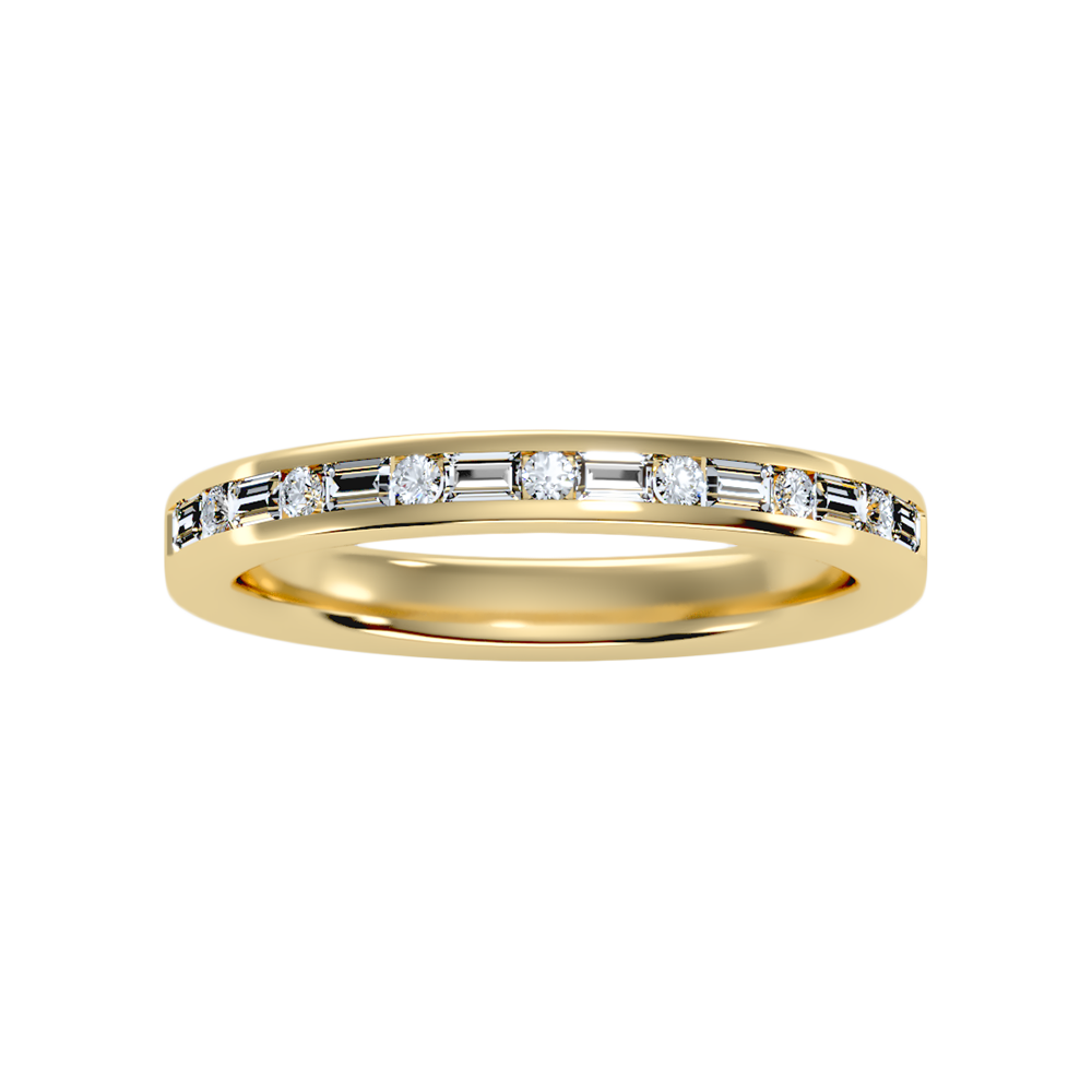 Shane Half Eternity Band In 925 Sterling Silver - Ten