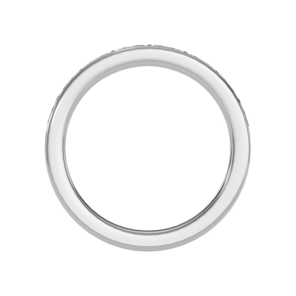 Shane Half Eternity Band In 925 Sterling Silver - Three