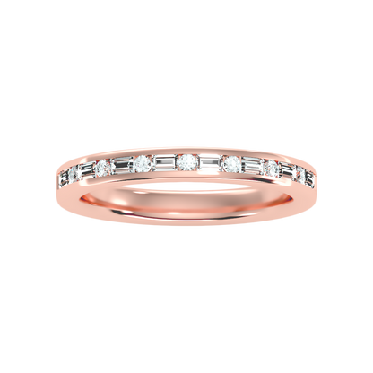 Shane Half Eternity Band In 925 Sterling Silver - Six