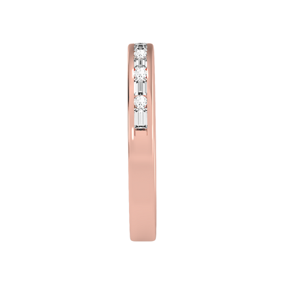 Shane Half Eternity Band In 925 Sterling Silver - Seven
