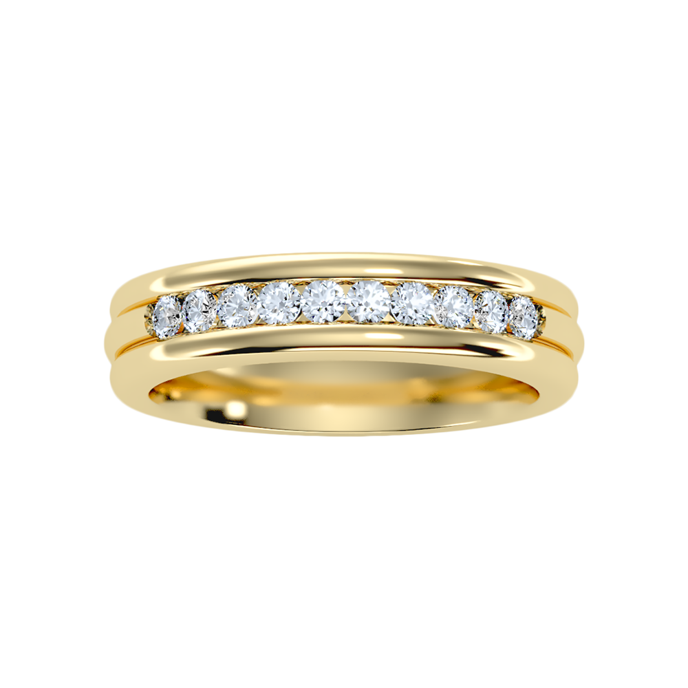 Shase Half Eternity Band In 925 Sterling Silver - Ten