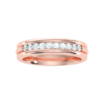 Shase Half Eternity Band In 925 Sterling Silver - Six