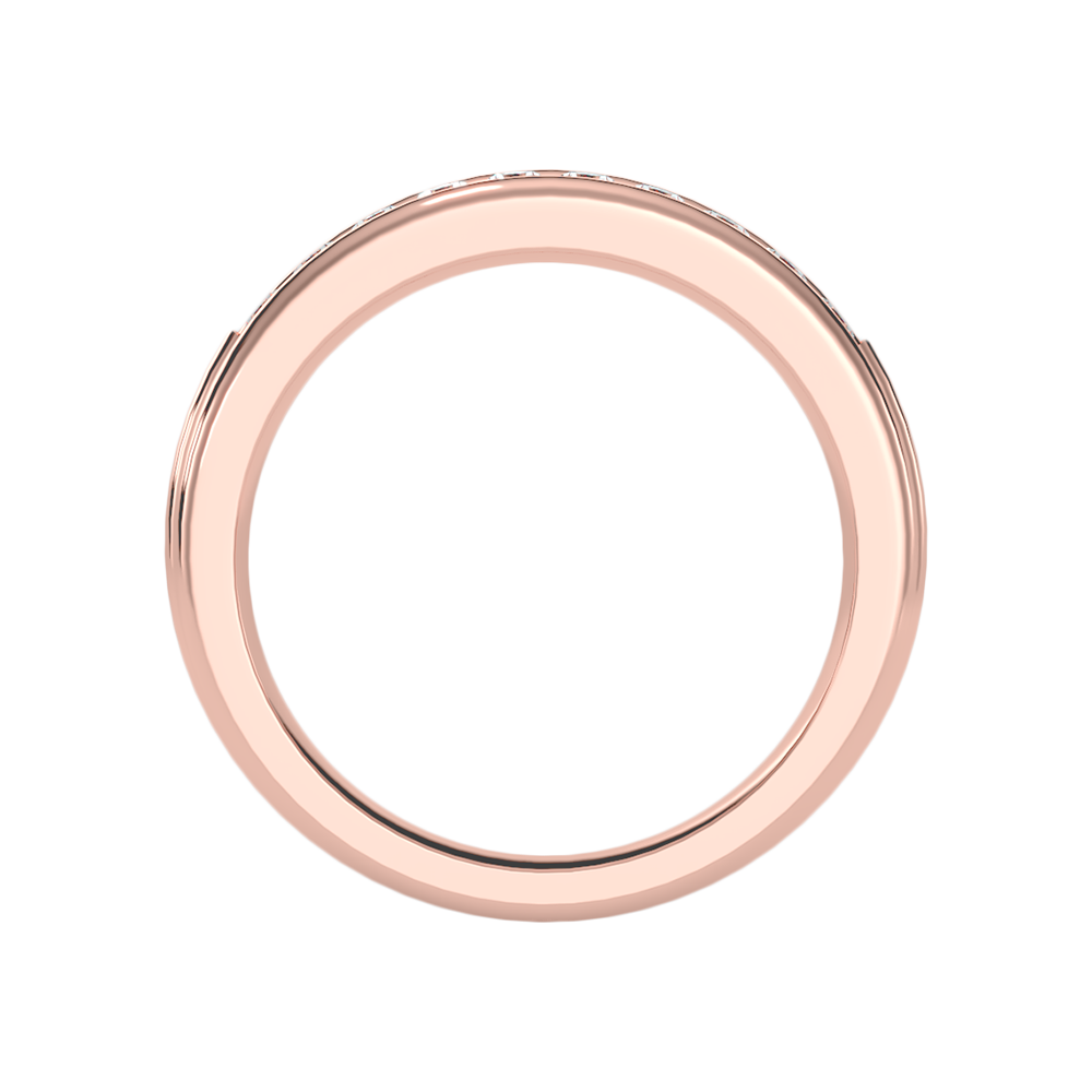 Shase Half Eternity Band In 925 Sterling Silver - Eight