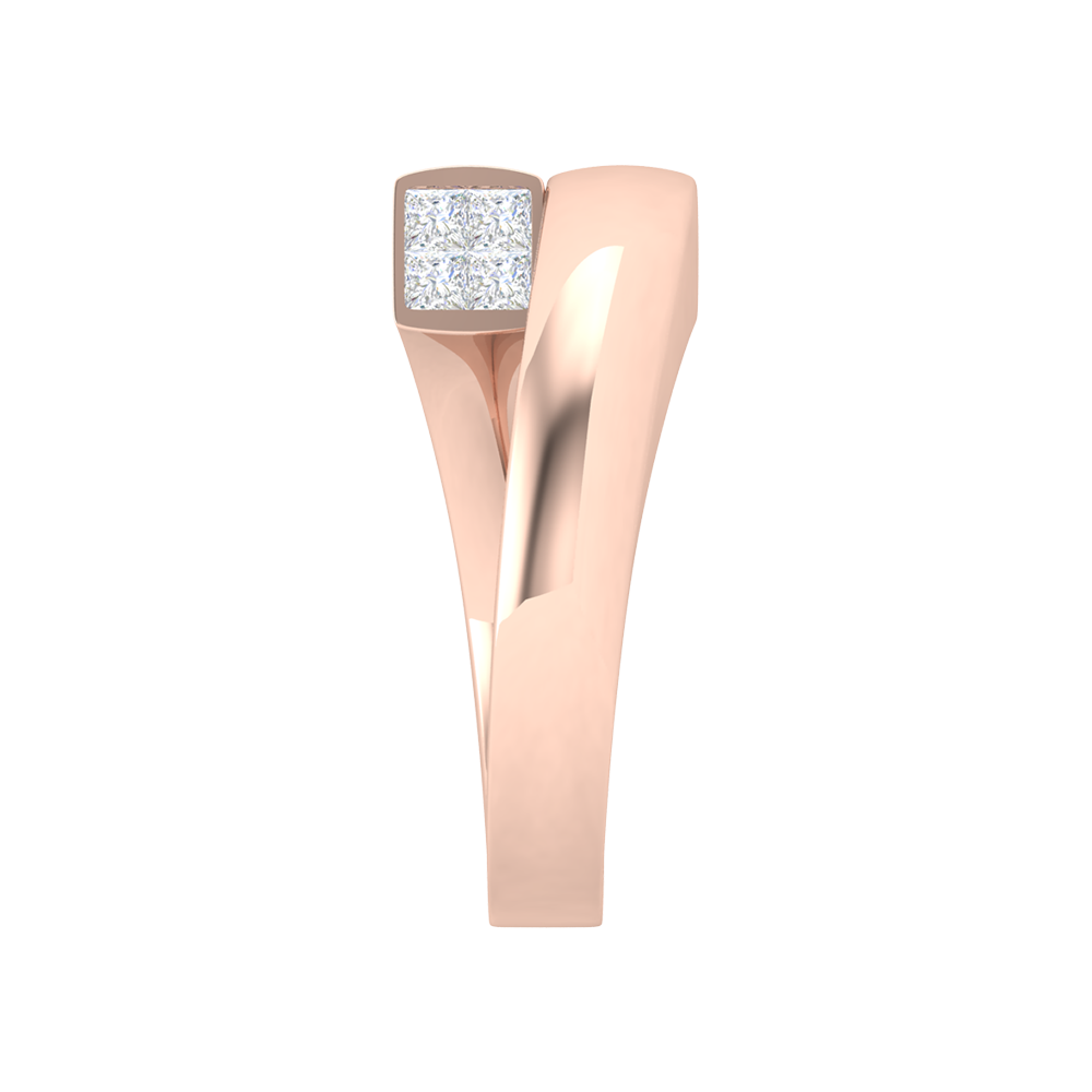 Sheen Loop Deconstructed Ring In 925 Sterling Silver - Three