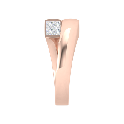 Sheen Loop Deconstructed Ring In 925 Sterling Silver - Three