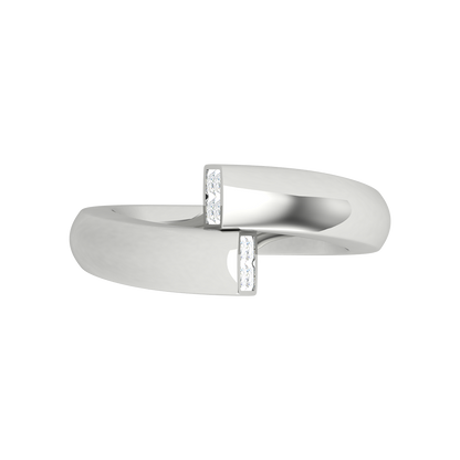 Sheen Loop Deconstructed Ring In 925 Sterling Silver - Six